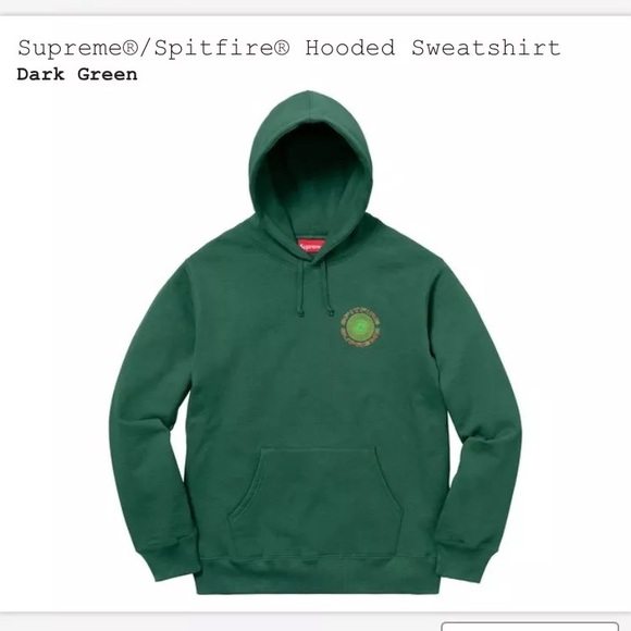 Supreme Spitfire Hooded Sweatshirt Size Medium - Picture 5 of 7